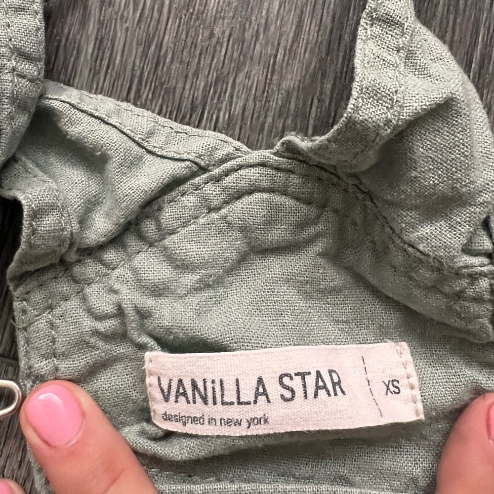 Vanilla Star Sage Green Overalls